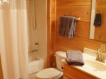 Main Level Primary Bathroom with Tub/Shower Combo
